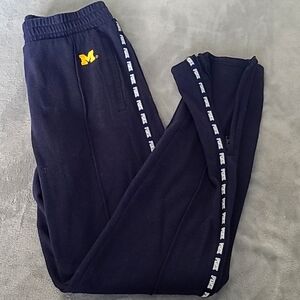 2 piece PINK brand MICHIGAN Sequin backed jogger set